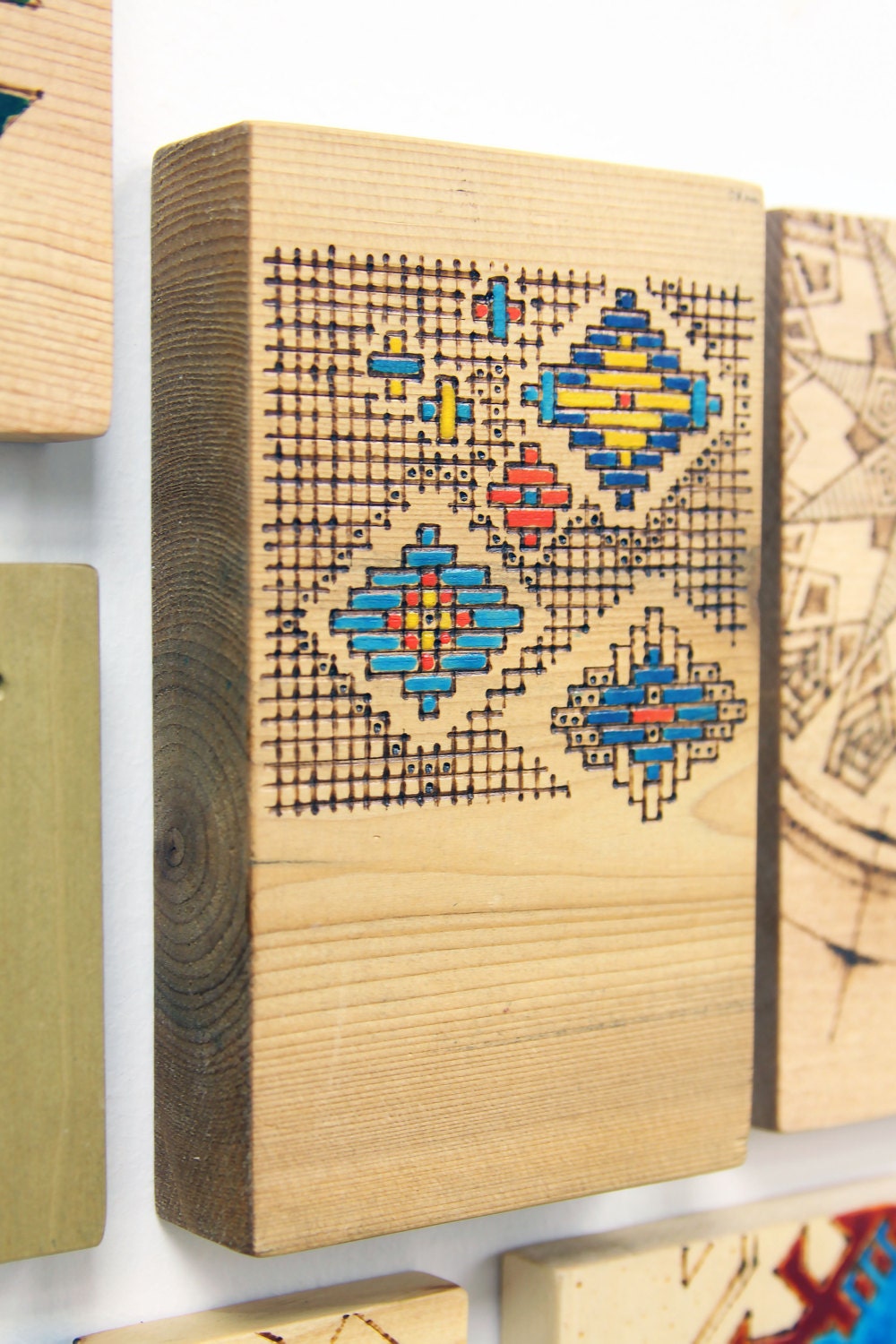 Decorative Wooden Mosaic Code WM.M2.D52 by GuerdooDesign on Etsy