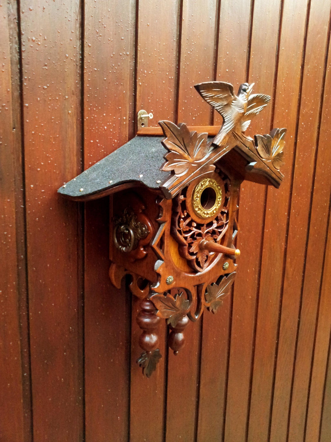 cuckoo bird house by BirdHousingMinistry on Etsy