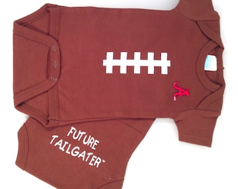 Alabama Crimson Tide Future Tailgater Football Baby Bodysuit