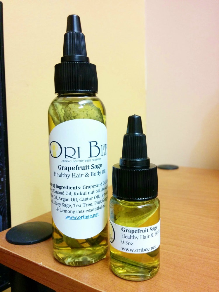 Grapefruit Sage Hair & Body Oil Clarifying and Balance by OriBee