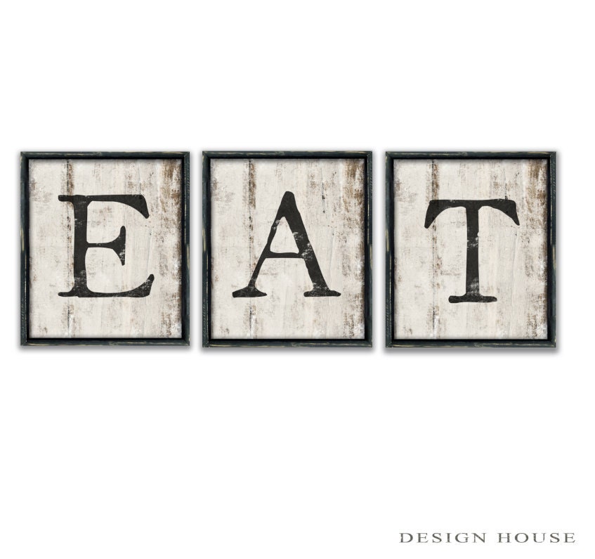 EAT kitchen signs Eat signs kitchen signs restaurant signs