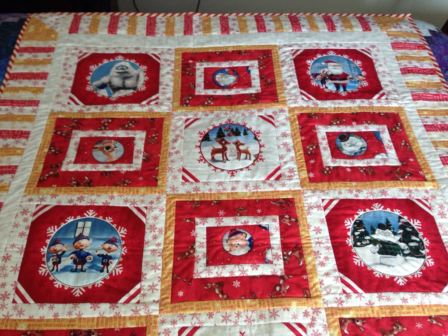 Rudolph the Red Nose Reindeer 50th Anniversary Quilt