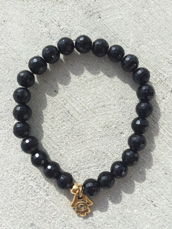 Hamsa charm bracelet