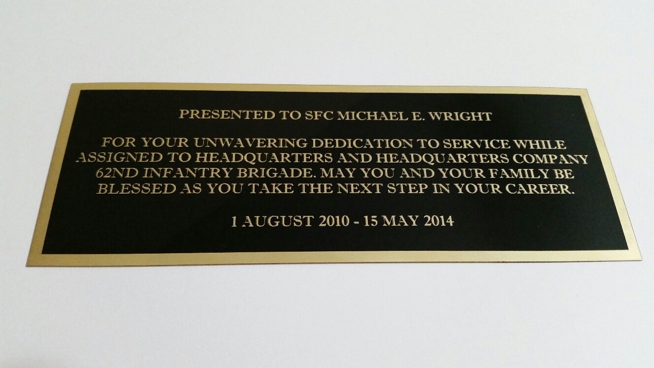 Customized Laser Engraved Brass Painted Etched Plates