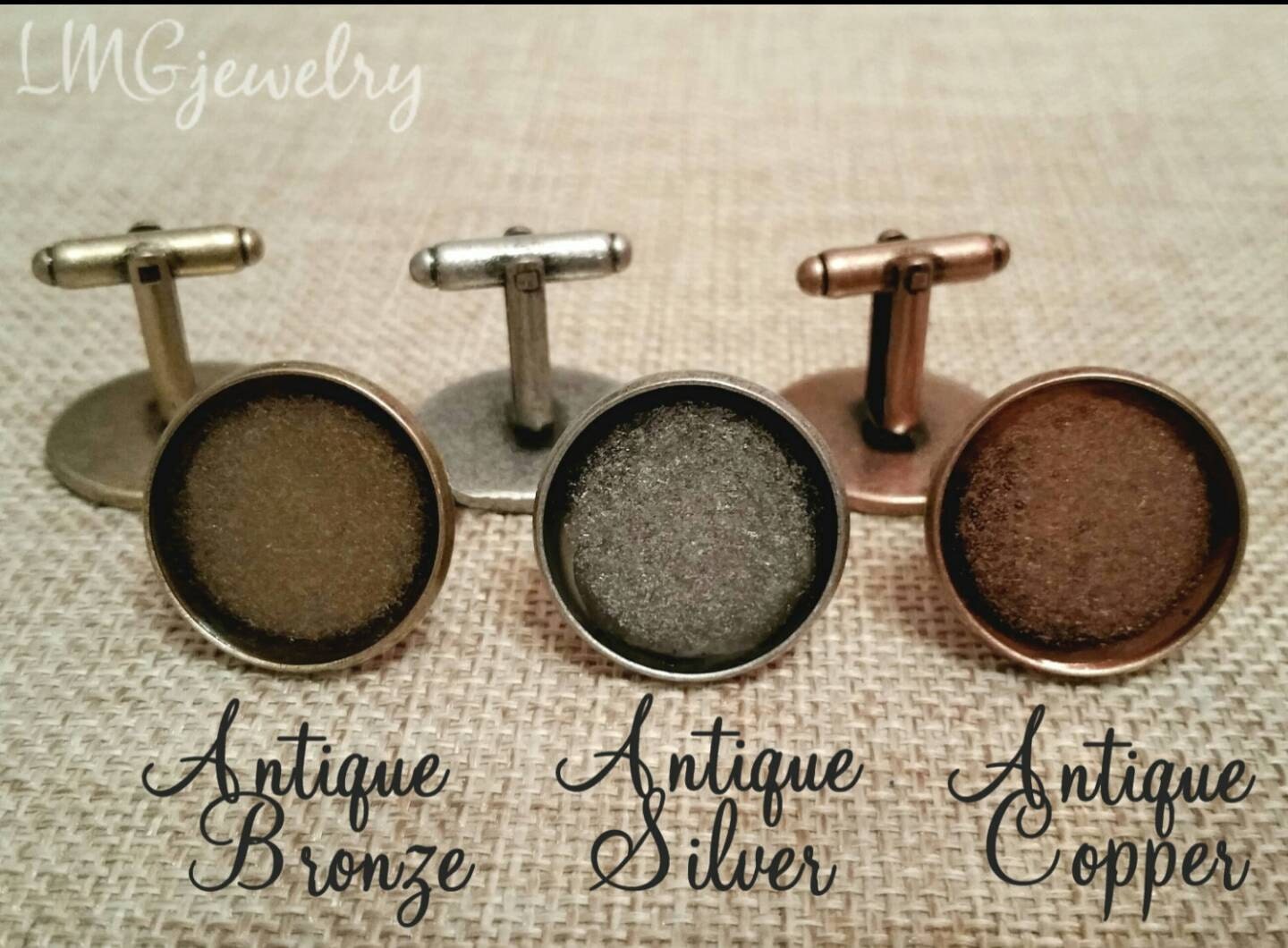 Men's Custom Cufflinks Monogram Cufflinks by LMGjewelry on Etsy