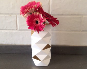 Origami Vase White / Paper Cover
