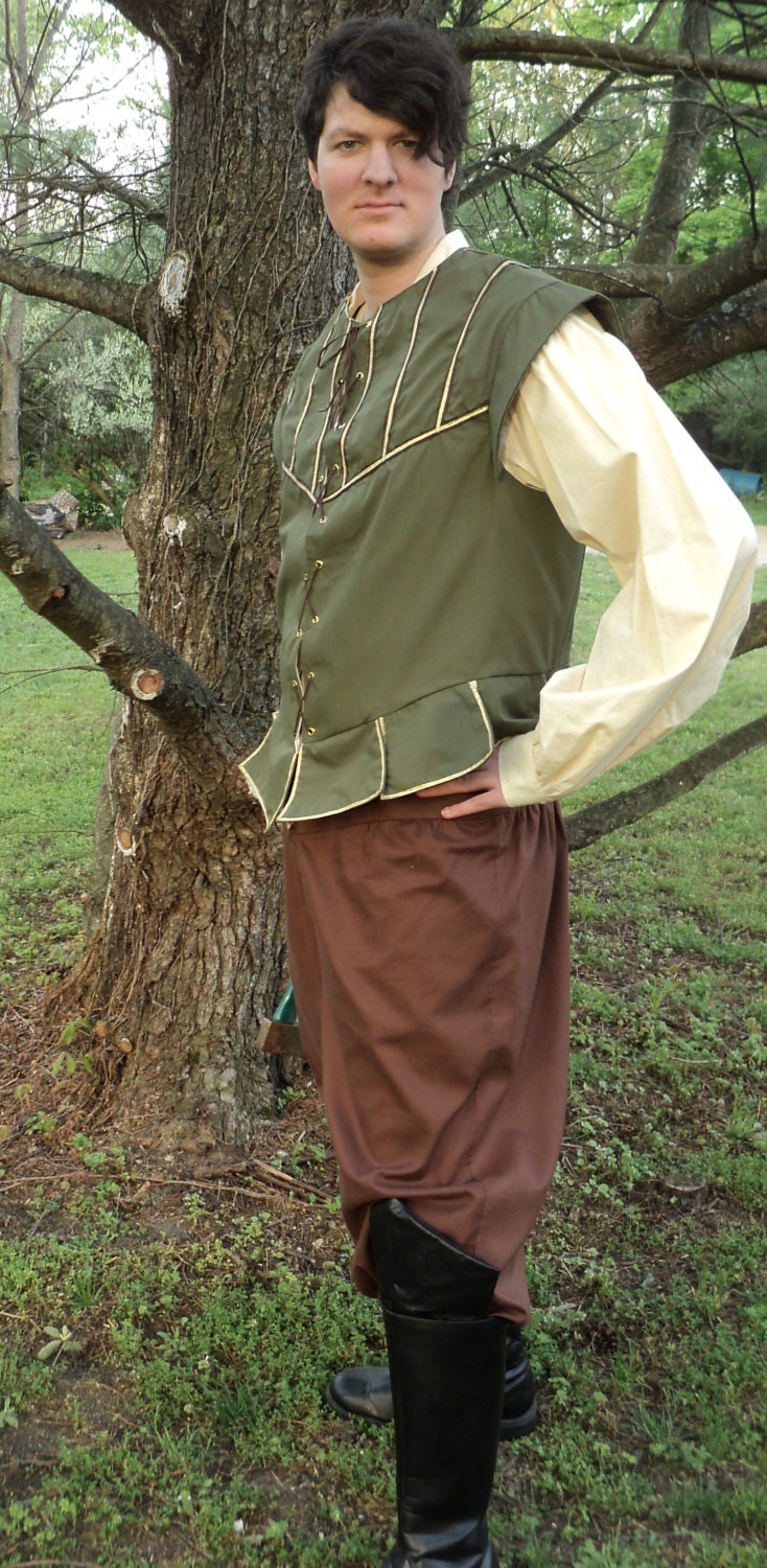 Men's Sz L Renaissance/ Medieval Woodsman Costume