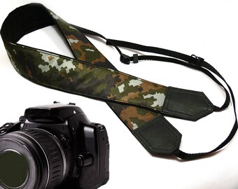 Camouflage Camera Strap. DSLR / SLR Camera Strap. Men's accessories by InTePro