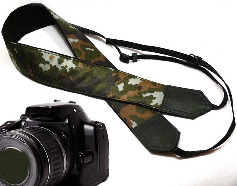 Camouflage Camera Strap. DSLR / SLR Camera Strap. Men's