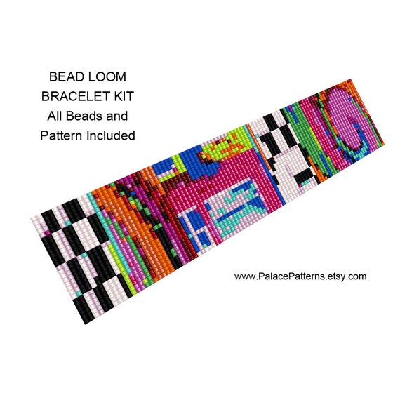 Bead Loom Bead Weaving Bracelet KIT Pattern and by PalacePatterns