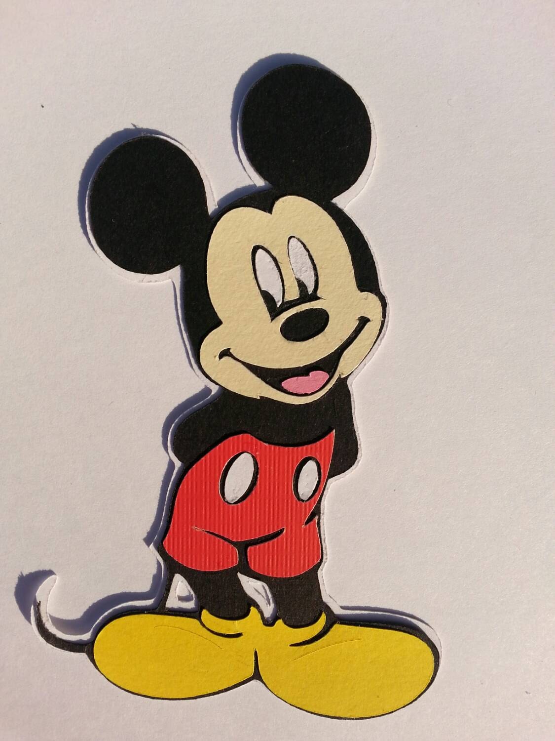 Disney Mickey Mouse Cricut cutout Scrapbook Decoration