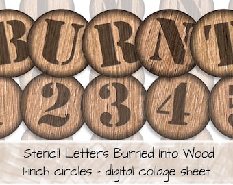 woodgrain stencil etsy