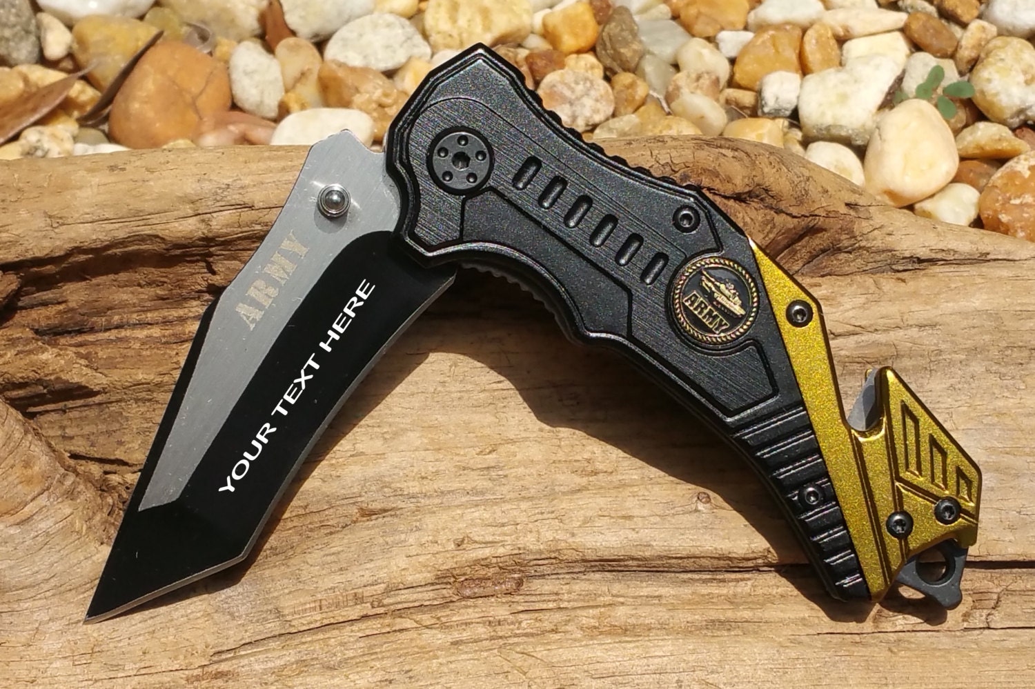 Army Logo Pocket knife PK838AR Laser Engraved Personalized