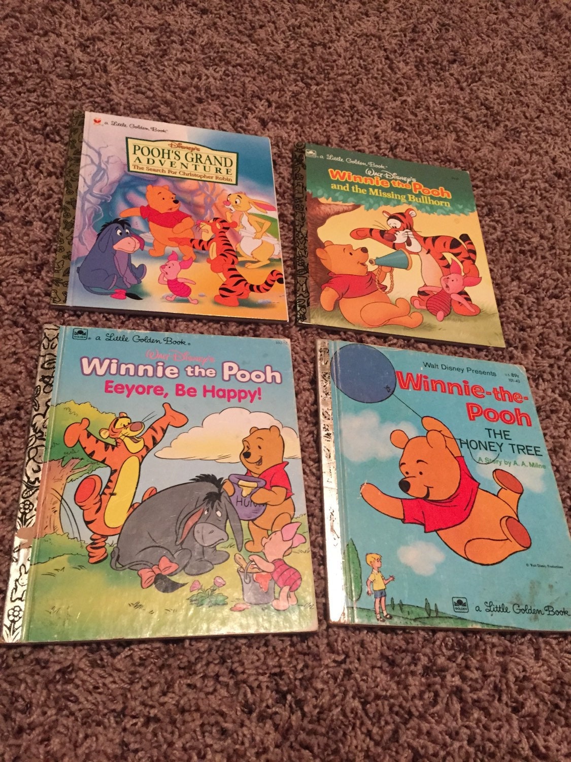 4 Winnie the Pooh a Little Golden Books set by ReadingImagination