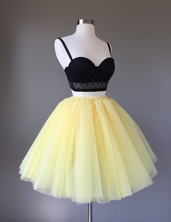 original yellow tulle skirt outfit
8