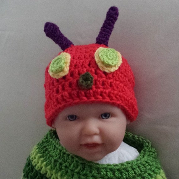 Crochet Baby Cocoon Very Hungry Caterpillar by RenegadesCreations
