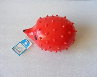 Beautiful Old Vintage Plastic Hedgehog with Wheels Toy Car & UNUSED