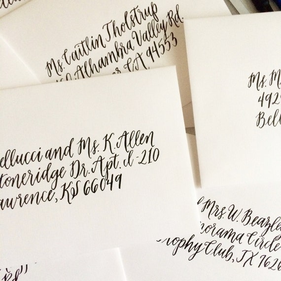 Calligraphy Envelope Addressing in Molly by EverydayCalligraphy