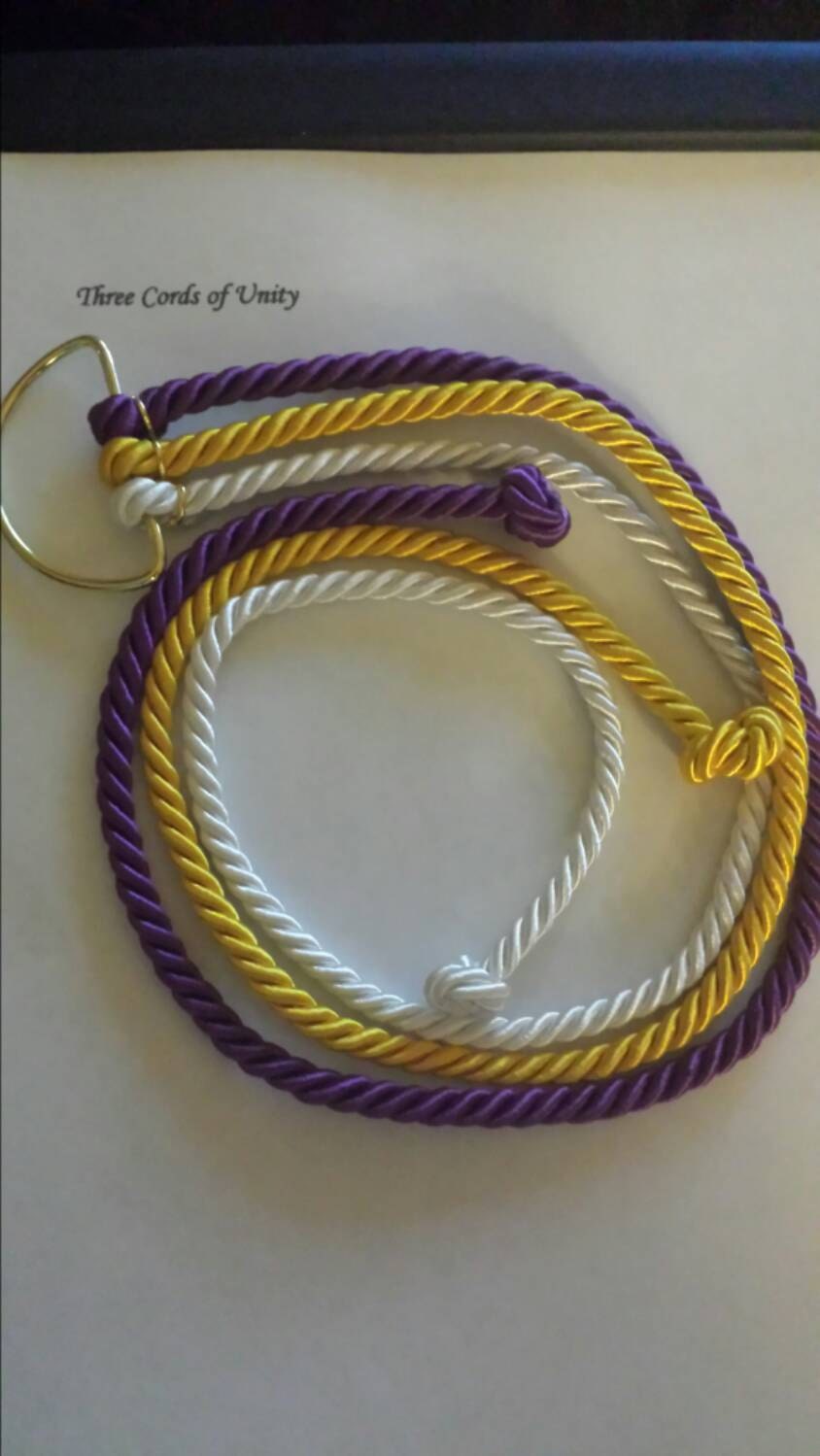 Three Cord for Unity Bride God & Groom