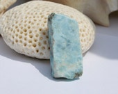 Larimar 14g Sky Blue Dolphin Polished Slab Lapidary Pectolite Surfer Pendant Rough Wire Wrap Stone 70ct