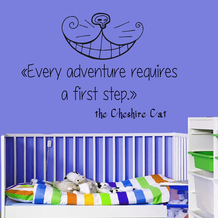 Cheshire Cat Wall Decals Alice In Wonderland by WallDecalswithLove