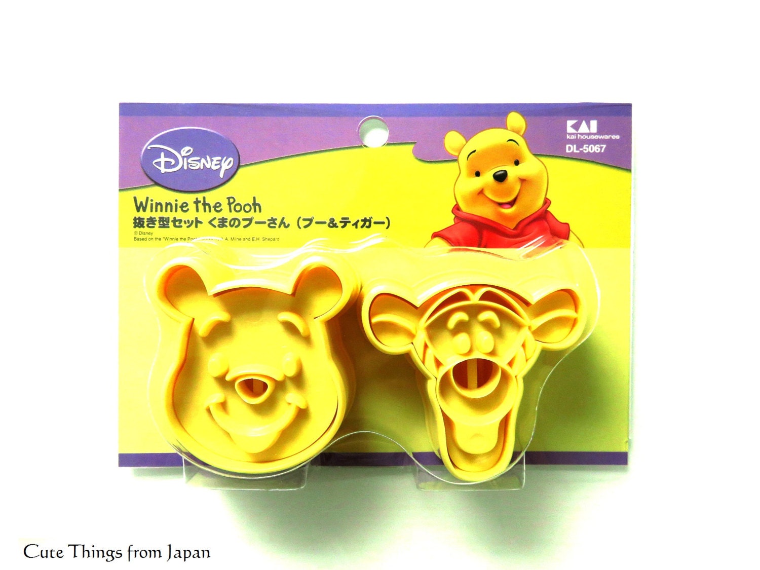 Set of 2 Winnie the Pooh Cookie Cutters by CuteThingsFromJapan