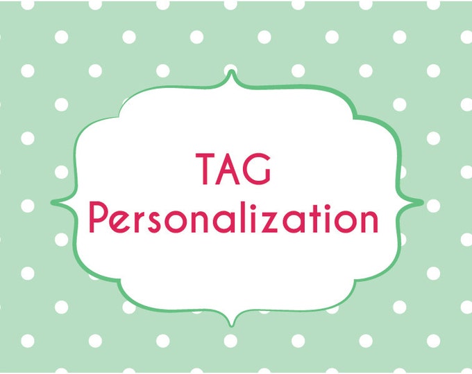 Add personalization to your tag