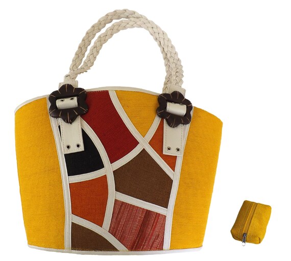 A Bright Sunglow Yellow Hand or Shoulder Bag Free matching
