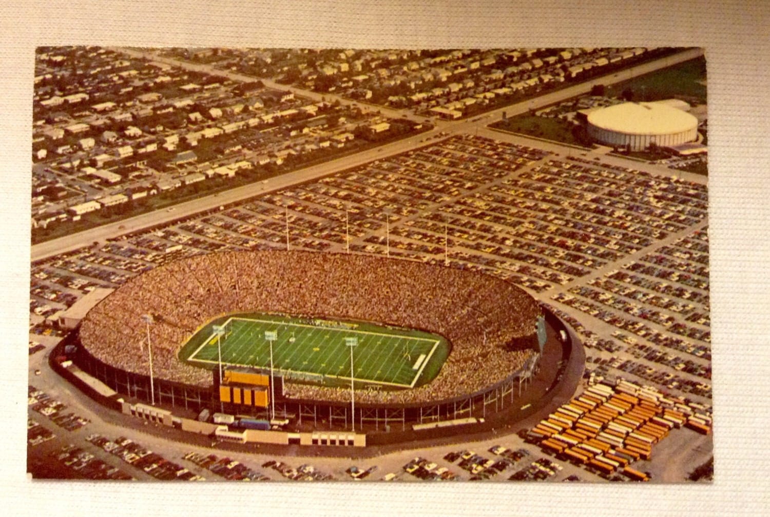 Vintage Green Bay Packers Lambeau Field Postcard