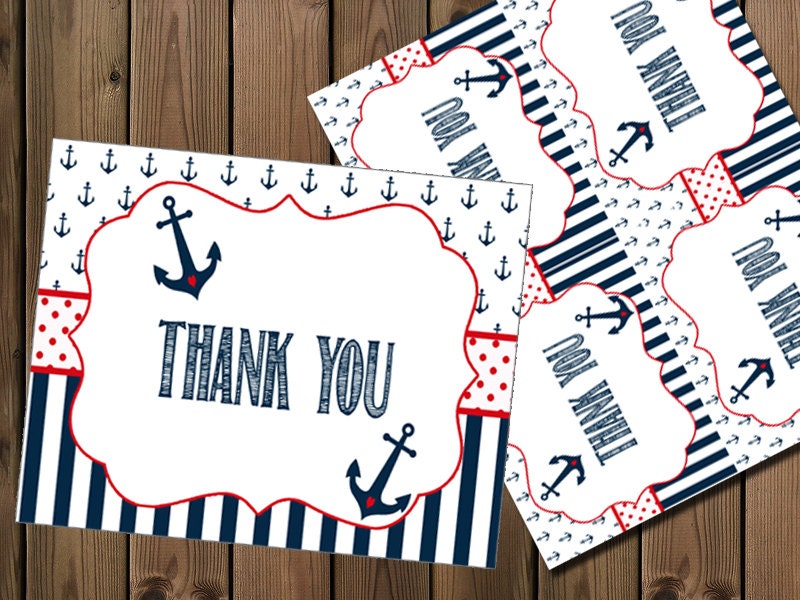 Nautical Thank You card _ 73