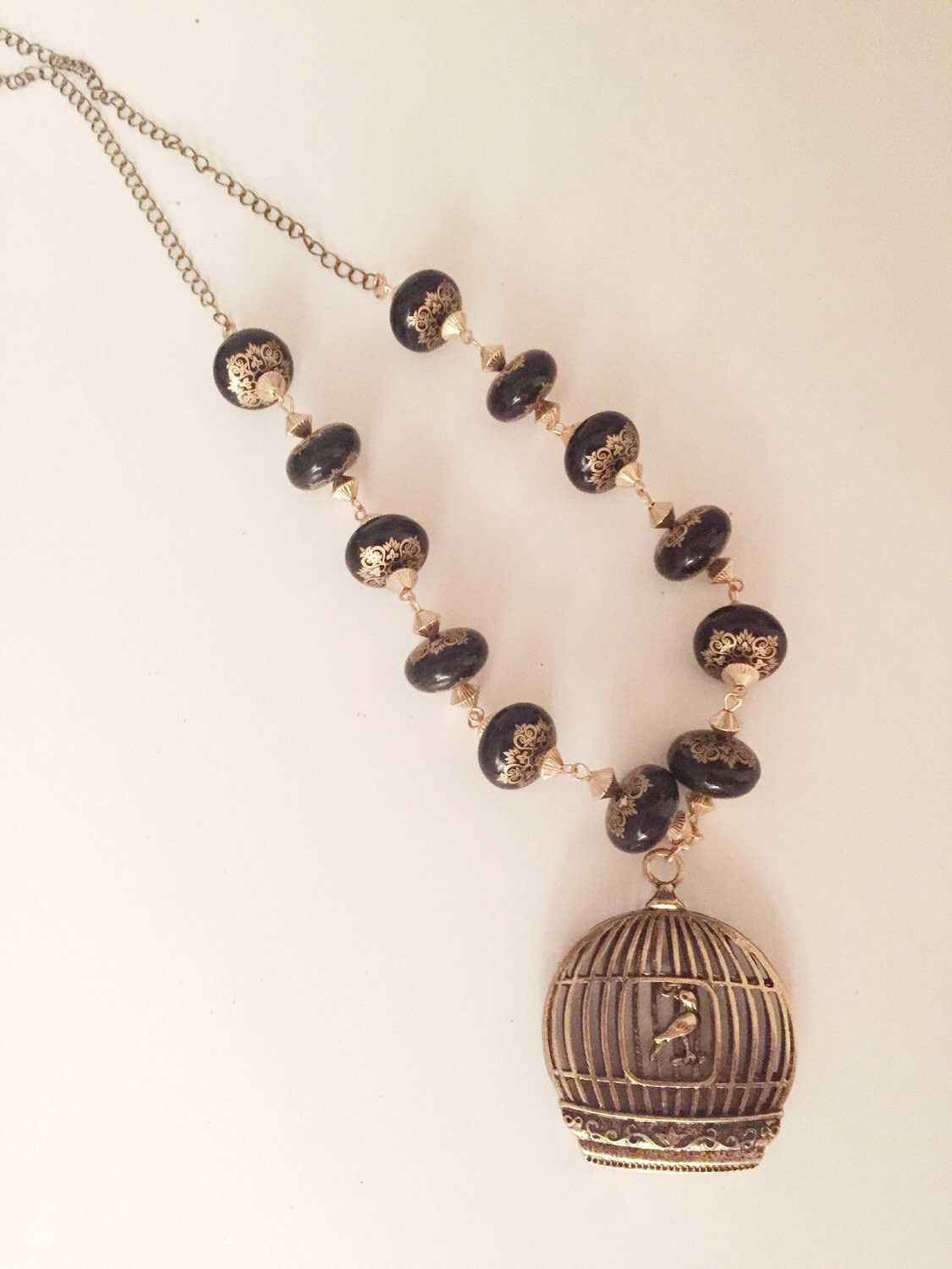 birdcage necklace bird necklace bird cage necklace