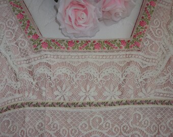 Nanette Lapore Lace Top, Peach Top, Lace top, Feminine Lace Top 4