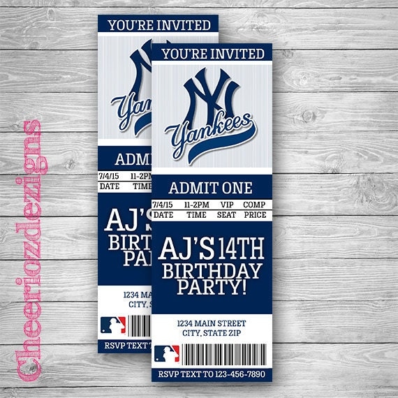 Printable Yankee Tickets