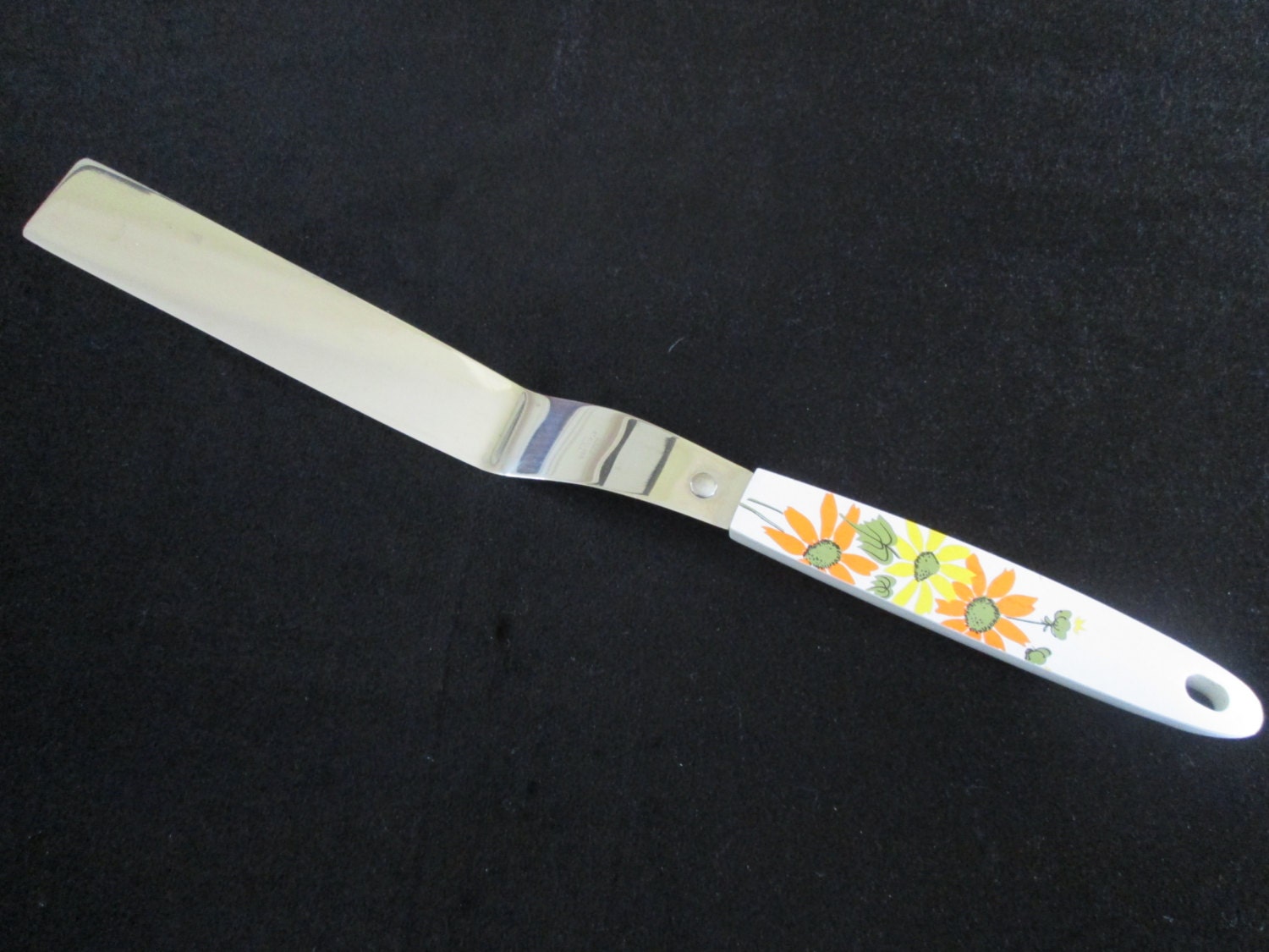 Vintage Ecko Flower Power Slender Spatula Cake Serving Utensil