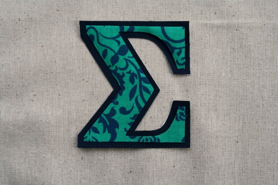 Individual Greek Letters Custom Iron On and by LittleSallieTomato