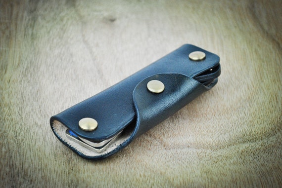 leather key holder car key cover key case leather by Leathertaste