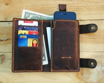 Personalized leather phone wallet iphone 6 phone case phone wallet case custom phone wallet leather phone wallet