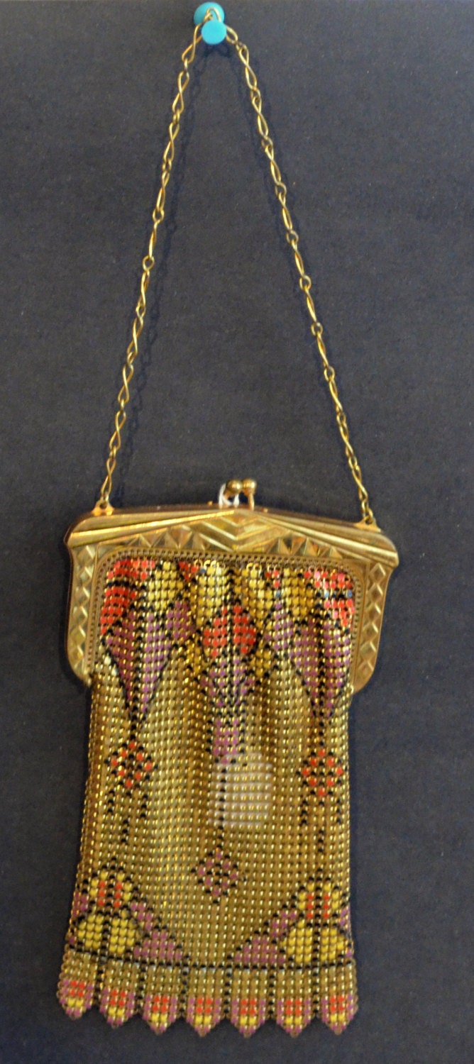 Whiting Davis Art Deco Metal Mesh Purse