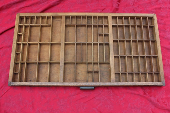 RESERVED FOR DELLA -Vintage Letter Press Thompson Printers Tray - Wood