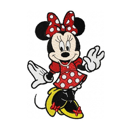 Minnie Mouse Embroidery Design in Two Sizes INSTANT DOWNLOAD