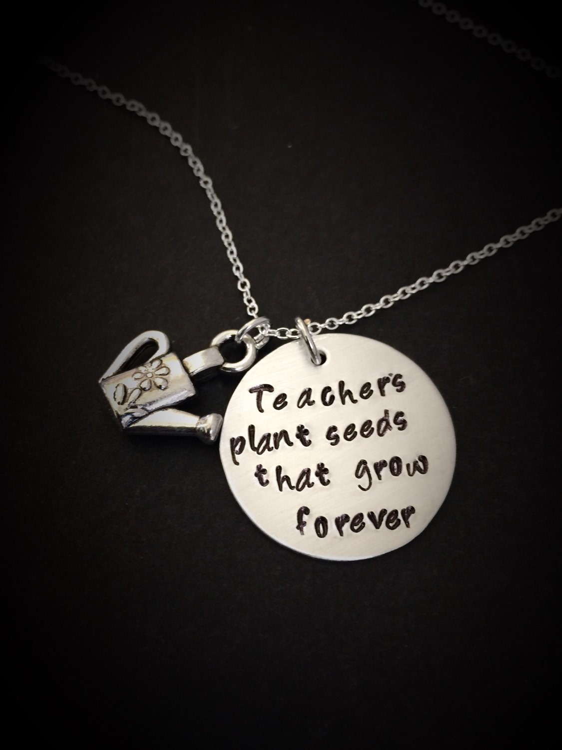 Personalized Teacher NecklaceTeacher's Jewelry Teacher