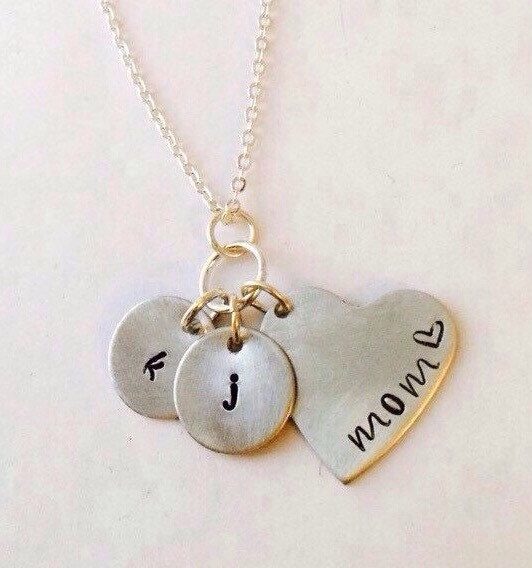 Mom Necklace Mom Gift Initial Necklace Mom Necklace