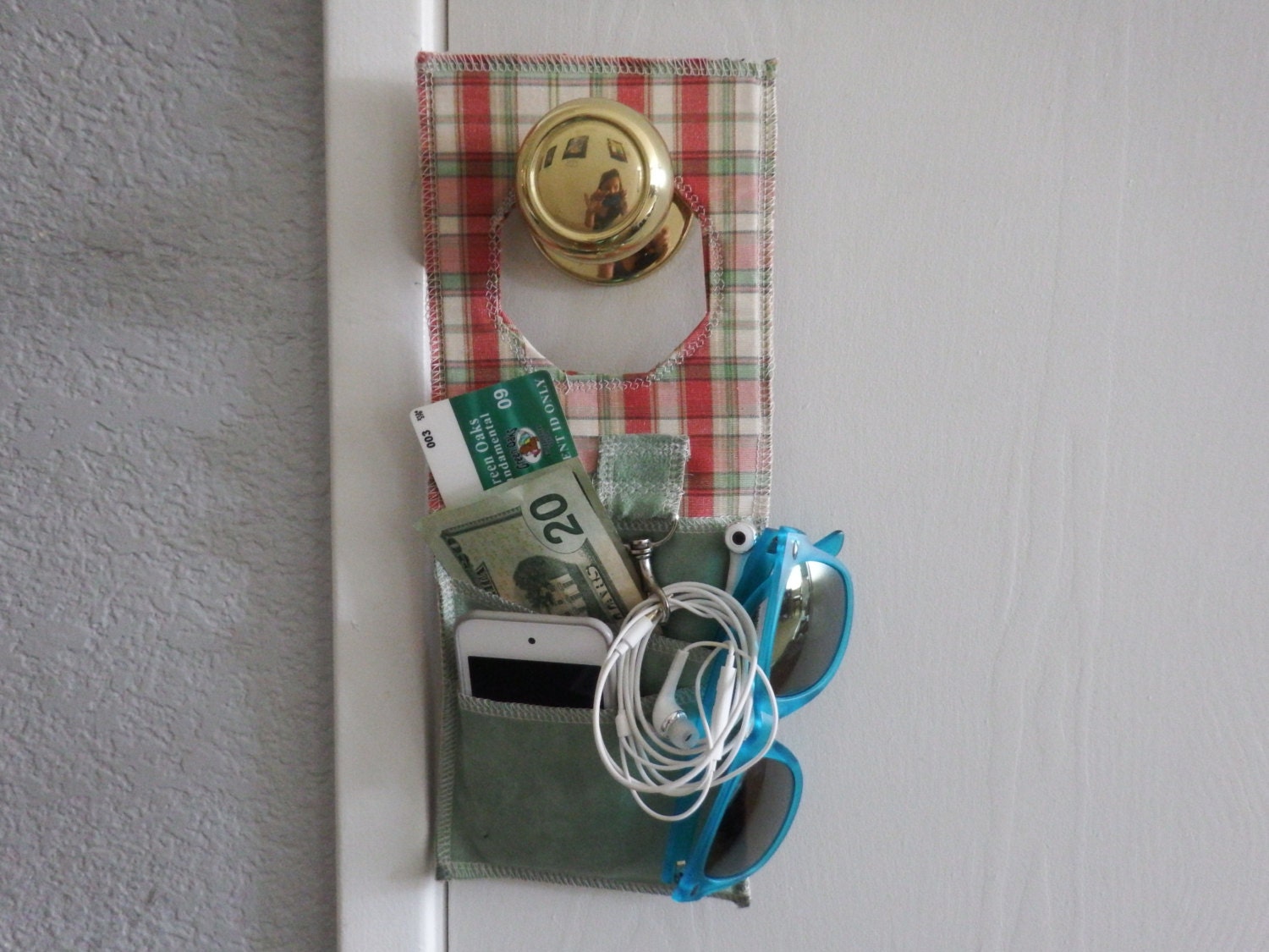Door Knob Organizer Cell Phone Caddy Key Holder by Hot4Handmade