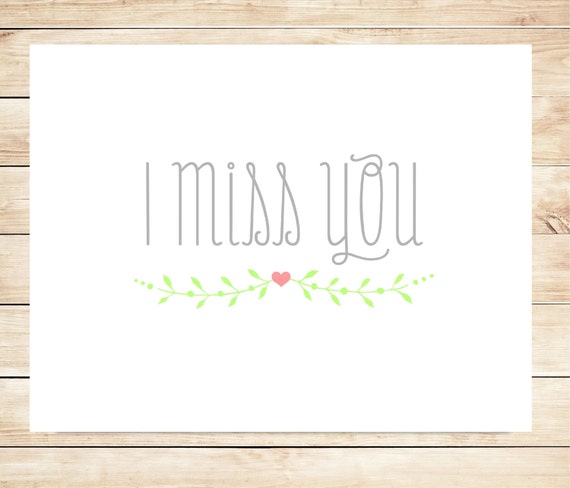 Ill Miss You Card Printable