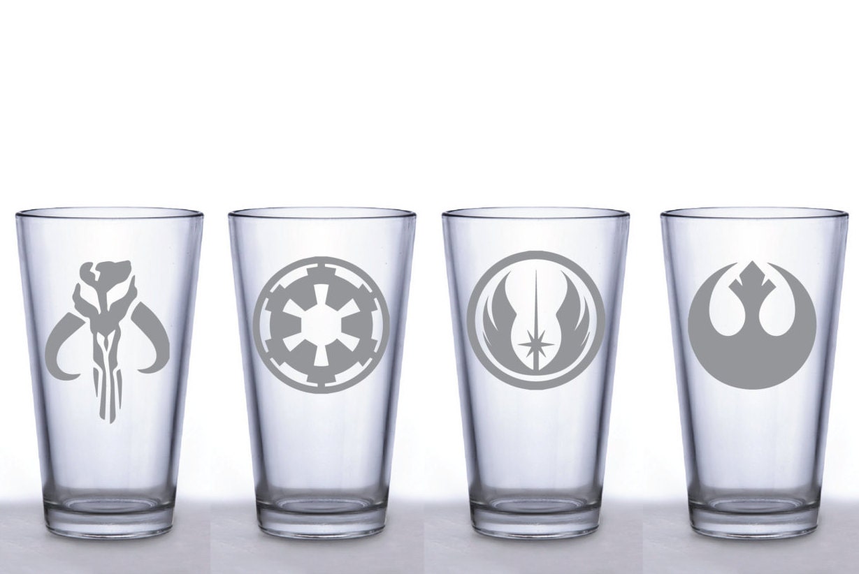 Star Wars Set Of 4 Pint Glasses