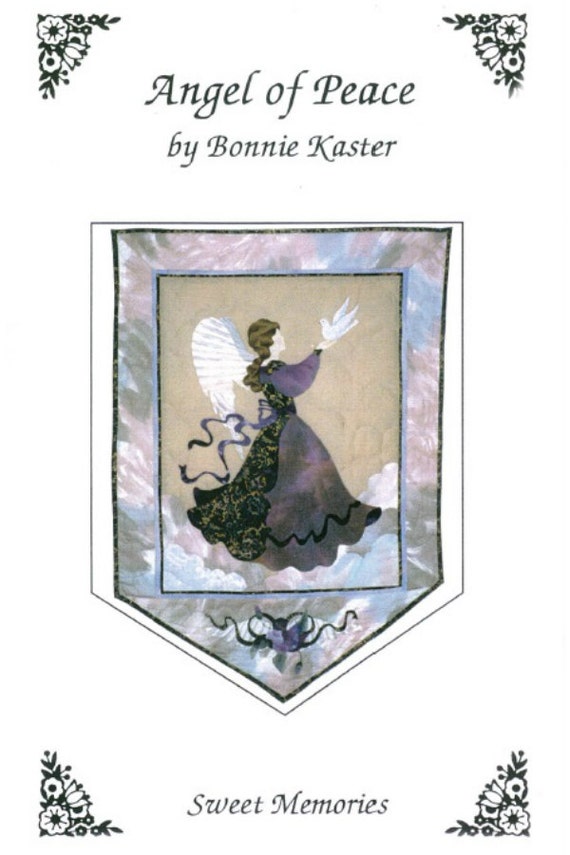 Angel of Peace applique wall hanging quilt pattern designed by