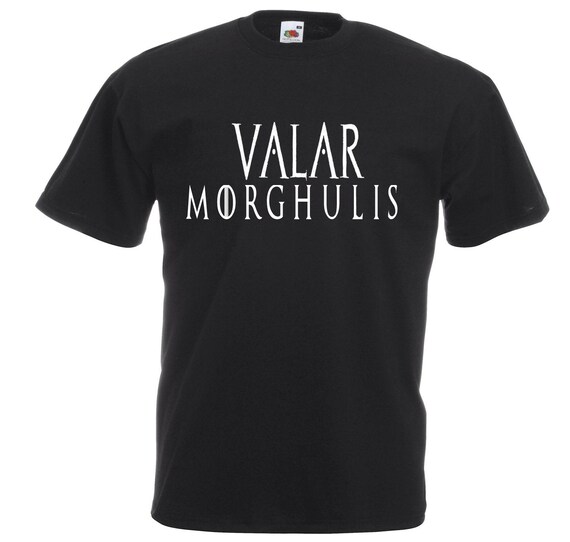 Valar Morghulis Fruit of the Loom t-shirt gray by FictionAlive