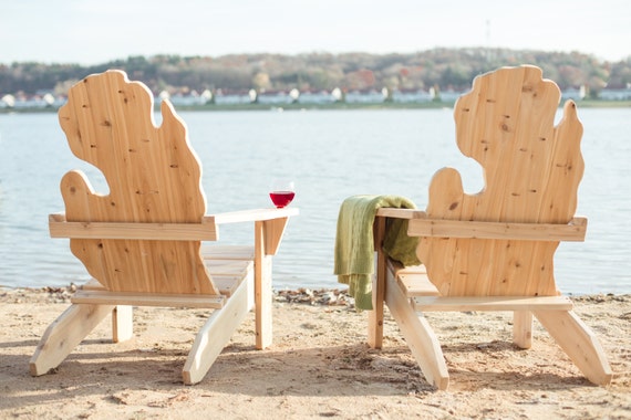 Michigan Adirondack Chair Set Michigan Chair by MichiganStudio