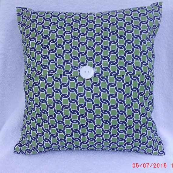 Navy Pillow Cvr 14x14 Water Repellentt Canvas pillow cover