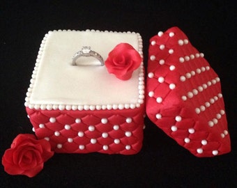 Fondant wedding rings